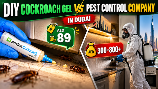 DIY cockroach gel vs pest control company in Dubai: cost comparison