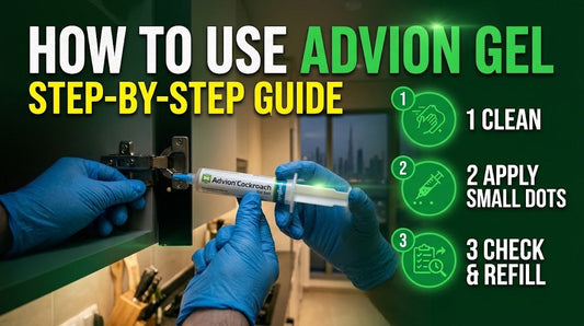 How to use Advion cockroach gel step by step
