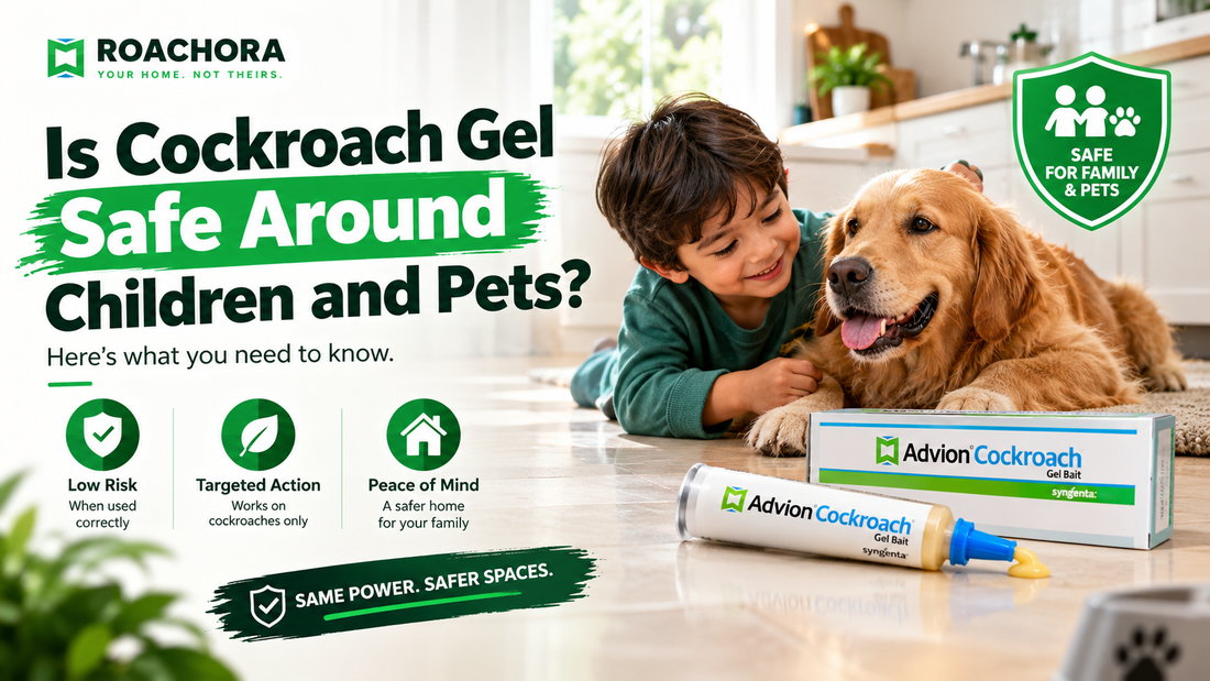 Is cockroach gel safe around children and pets? Advion gel bait safety guide