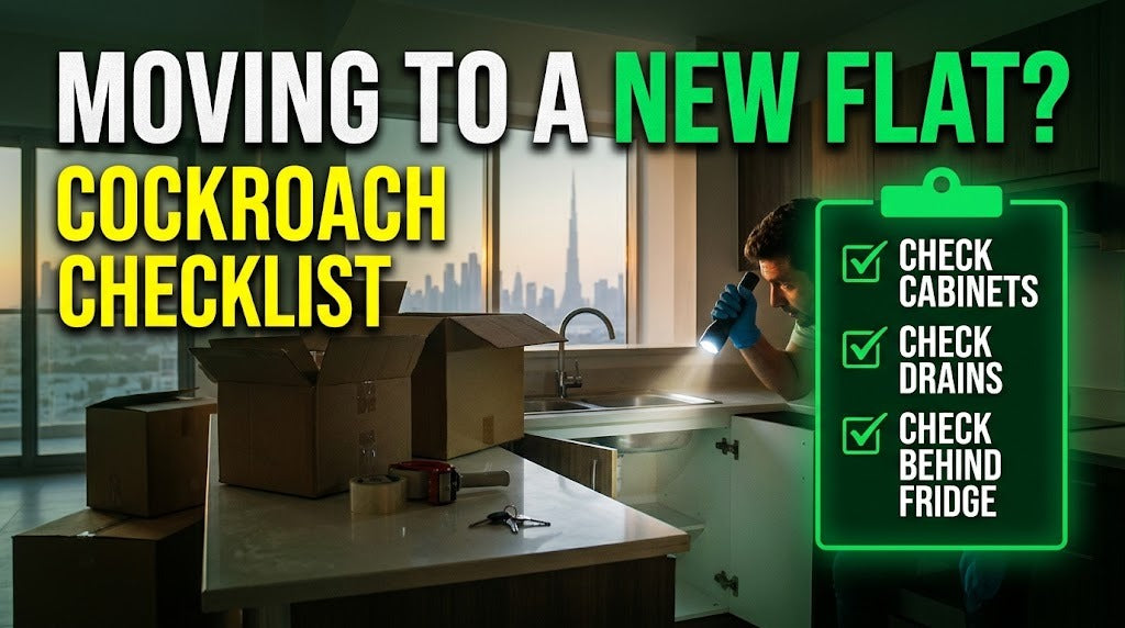 Moving to a new flat in Dubai: cockroach checklist