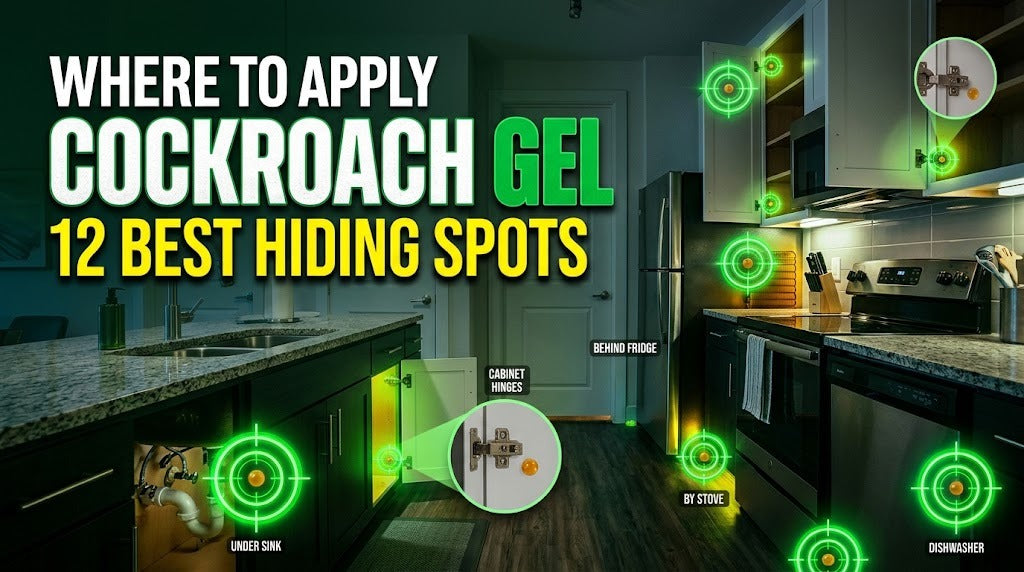Where to apply cockroach gel: best hiding spots in the kitchen